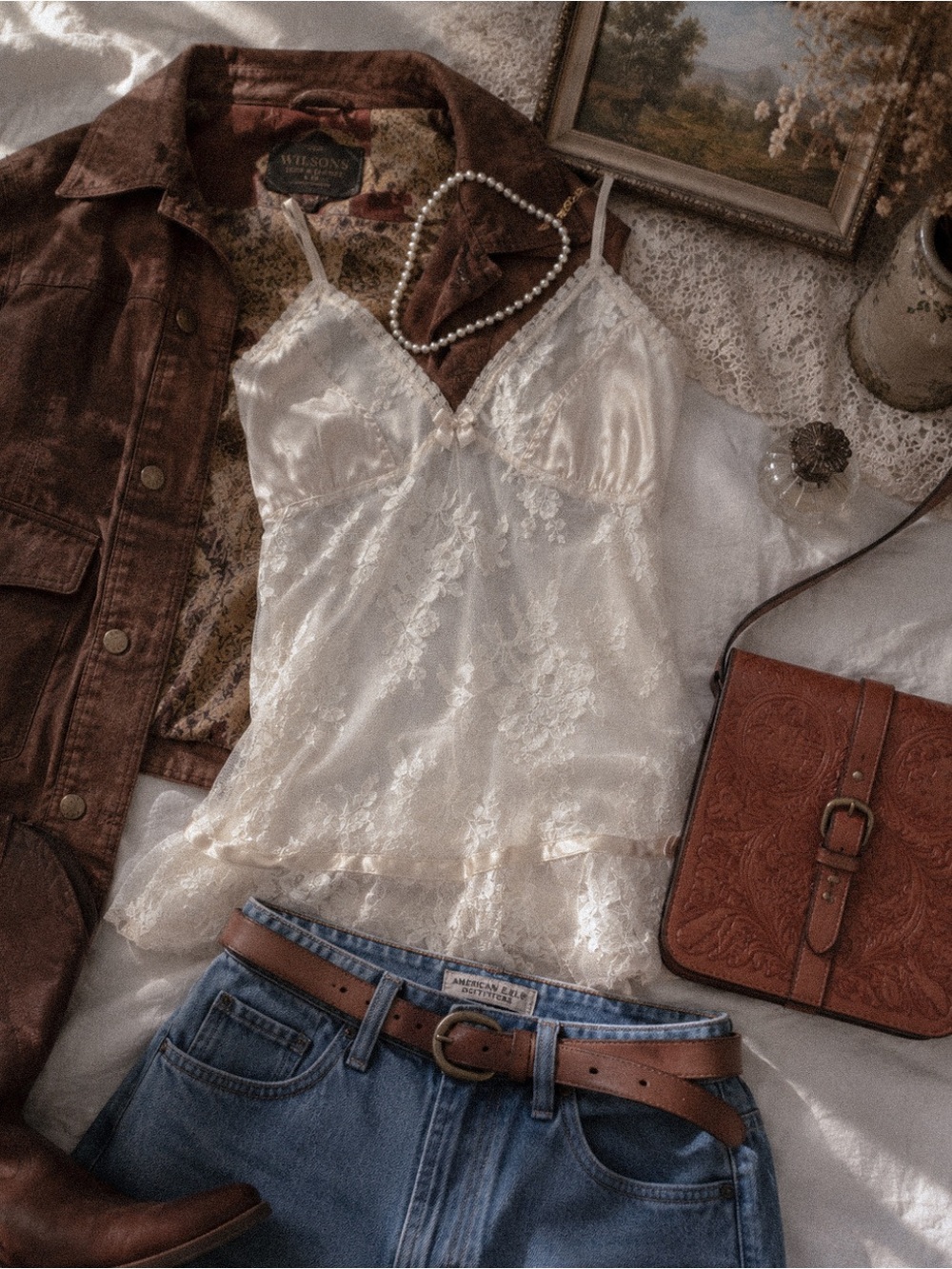 Claire Pettibone Coquette Silk Lace Camisole Vintage 90s M - Picture 10 of 10
